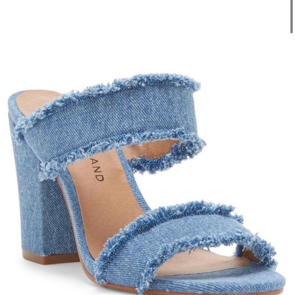 Denim Sandal Heels 💙💙
